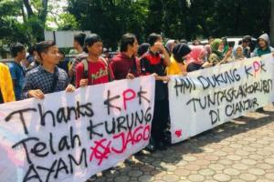 Aksi Mahasiswa: Gunakan Pasal TPPU dan Cabut Hak Politik Irvan Rivano