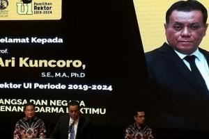 Profesor Ari Kuncoro Terpilih Jadi Rektor UI 2019-2024