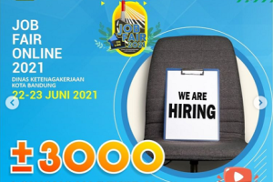Disnaker Kota Bandung Gelar Job Fair Via Streaming Terbesar di 2021