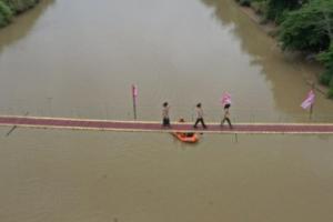 Jembatan Pramuka di Jabar Pecahkan Rekor Muri