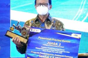 Juara 2 Bidang Kebinamargaan, Gubernur Banten: 98% Jalan dalam Keadaan Mantap 
