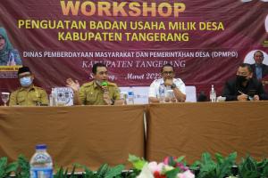 Gali Potensi Ekonomi Desa, DPMPD Kabupaten Tangerang Gelar Workshop Penguatan BUMDes