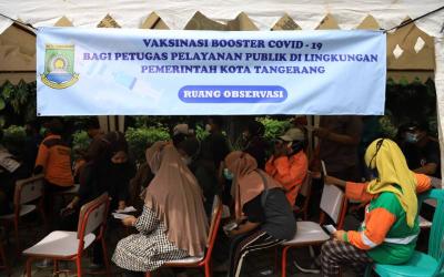 12 Ribu Jiwa di Kota Tangerang Tervaksin Booster dalam Seminggu 