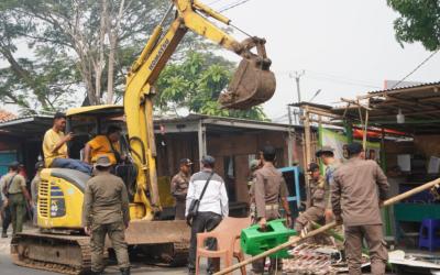 Satpol PP Kabupaten Tangerang Tertibkan 340 PKL Liar di Sepatan
