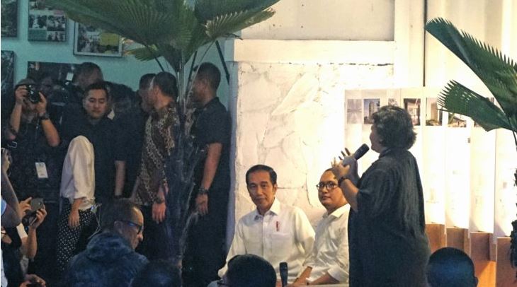 Jokowi Temui Masyarakat Kreatif Bandung di Simpul Space BCCF