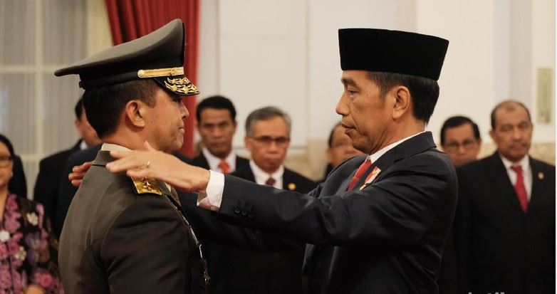 Dilantik Jokowi, Andika Perkasa Resmi Jabat KSAD