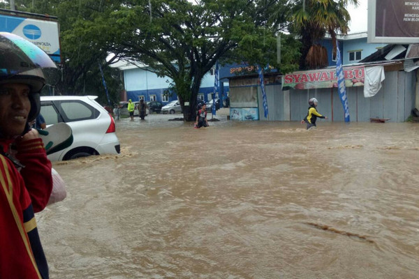 Banjir di Melong Cimahi Belum Surut