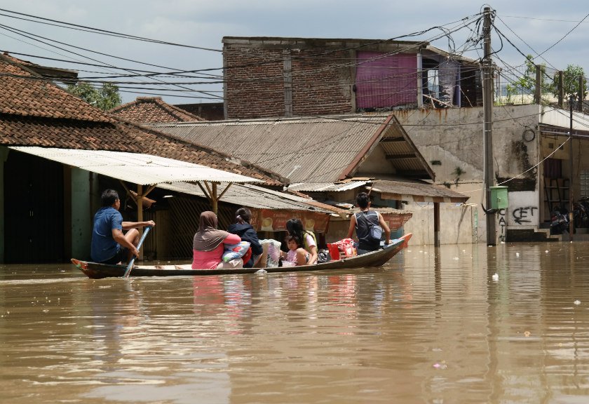 Banjir di Kecamatan Baleendah Capai 1 Meter Lebih