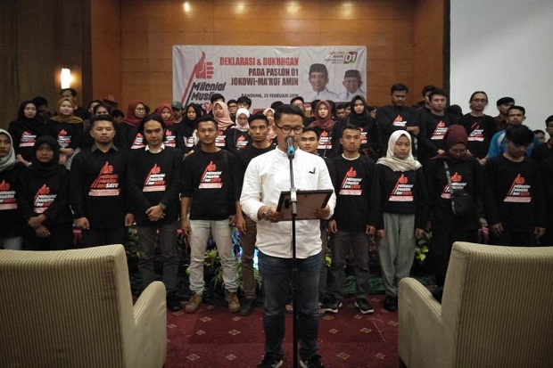 Milenial Muslim Jabar Deklarasi Dukung Jokowi-Ma'ruf