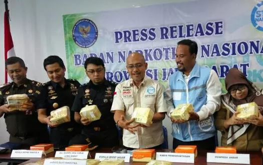 BNNP Jabar Gagalkan Penyelundupan 20 Kg Sabu
