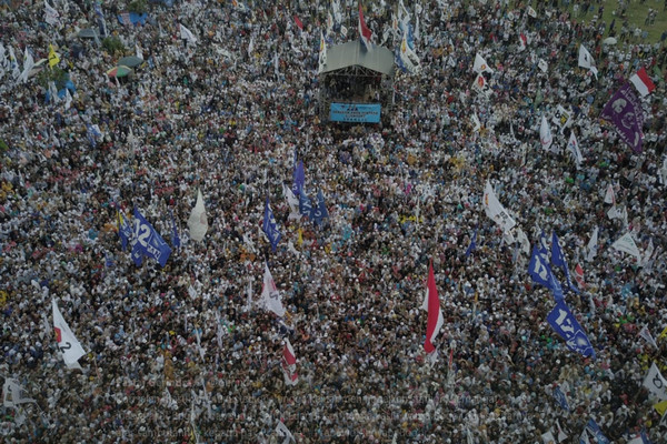 Di Cibinong, Prabowo Minta Pendukungnya Tak Takut Intimidasi