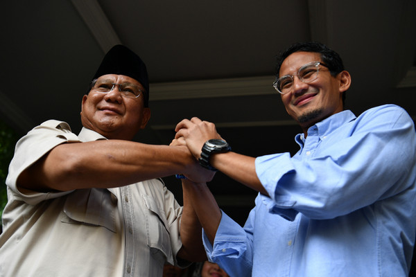 Prabowo dan Sandi Pantau Putusan MK dari Kertanegara