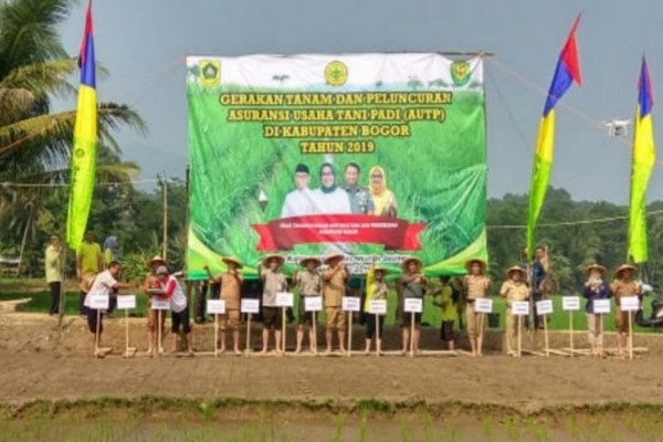 Petani Kabupaten Bogor Kini Punya Asuransi Usaha Tani Padi