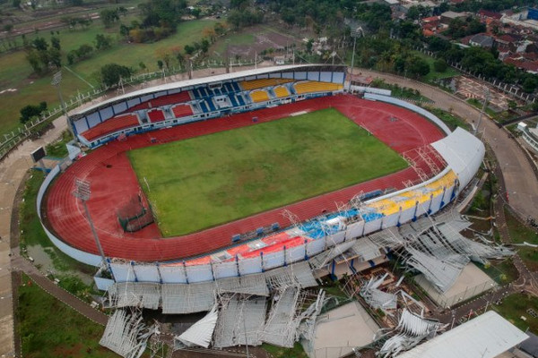 Atap Stadion Arcamanik Ambruk, Dispora Hitung Nilai Kerugian