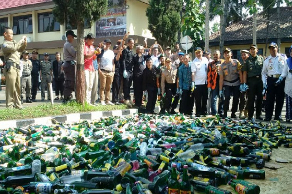 Jelang Akhir Tahun 2019, Aparat Tingkatkan Razia Miras di Garut