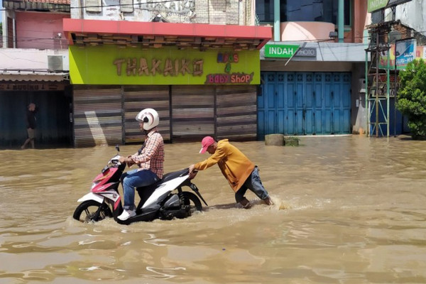 Banjir di Kabupaten Bandung Belum Surut