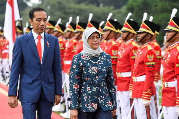 Presiden Singapura Bertemu Presiden Jokowi di Istana Bogor