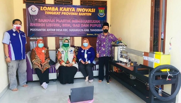Posyantek Sukamulya Kab Tangerang Kembangkan BBM Sampah Bersistem Android