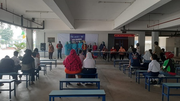 Puskesmas Kranji Kota Bekasi Vaksin 601 Pelajar SMP-SMA