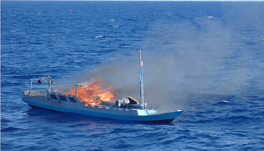 Tiga Kapal Indonesia Dibakar di Perairan Australia