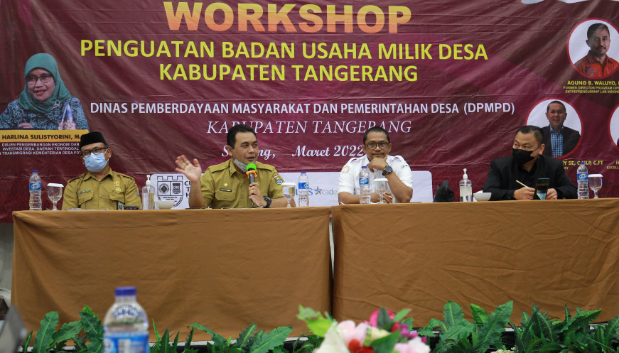 Gali Potensi Ekonomi Desa, DPMPD Kabupaten Tangerang Gelar Workshop Penguatan BUMDes