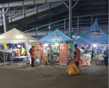 Tim Sigap DLH Kota Tangerang Jaga Kebersihan di Gelaran Festival Al Azhom