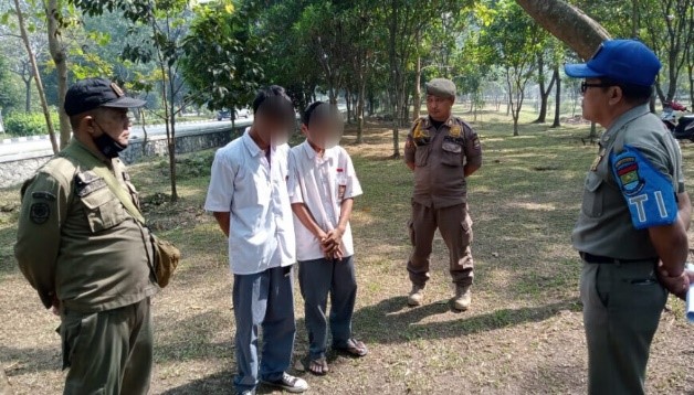 Satpol PP Kabupaten Tangerang Beri Pembinaan 10 Pelajar Bolos Sekolah