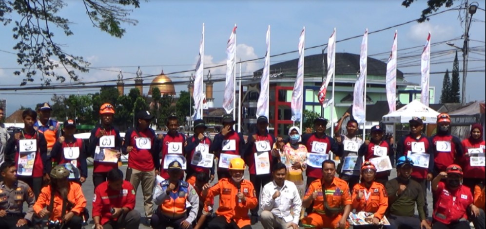 Tingkatkan Kewaspadaan, BPBD Kota Sukabumi Gelar Simulasi Penanganan Gempa Bumi