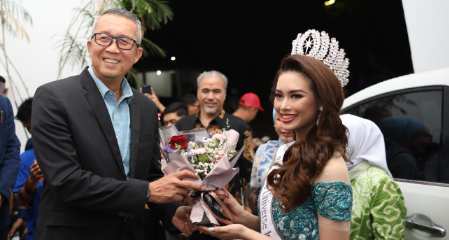 Miss Universe Jabar Kampanyekan Anti Narkoba di Kota Cirebon